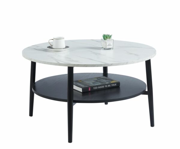 Stolik kawowy Glamour ⌀50 cm – elegancja, która przyciąga spojrzenia!