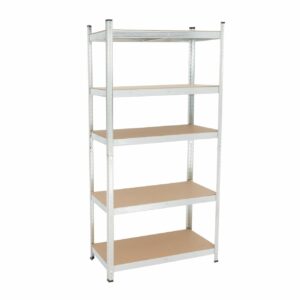 Regał metalowy magazynowy 180 cm – ocynkowany regał 5-półkowy 175 kg na półkę