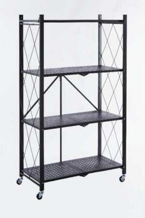 Regał Metalowy na Kółkach 122 cm – Industrialny, Mobilny, 3 Półki