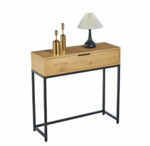 Konsola z szufladą 80 cm loft – metalowa, industrialna, różne kolory