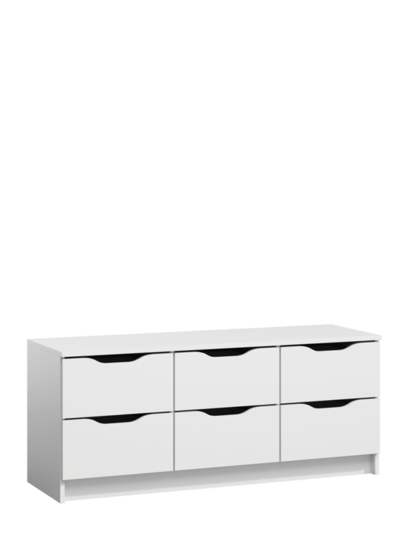 Komoda MODERN2, biała komoda, idealna do salonu, pokoju, white, szafka