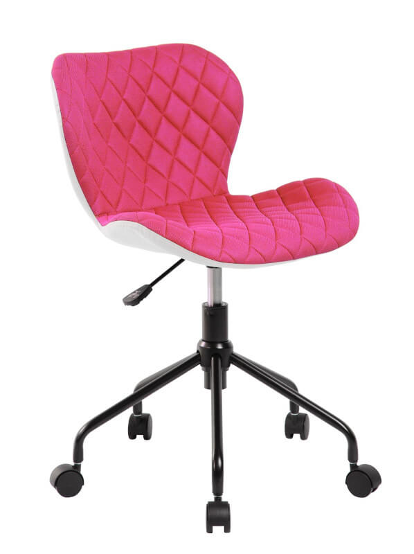 Blacky – Krzesło obrotowe (różowe), Fotel obrotowy do biura.