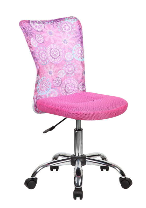 Queen – Krzesło obrotowe (różowe), Fotel obrotowy dla dzieci.
