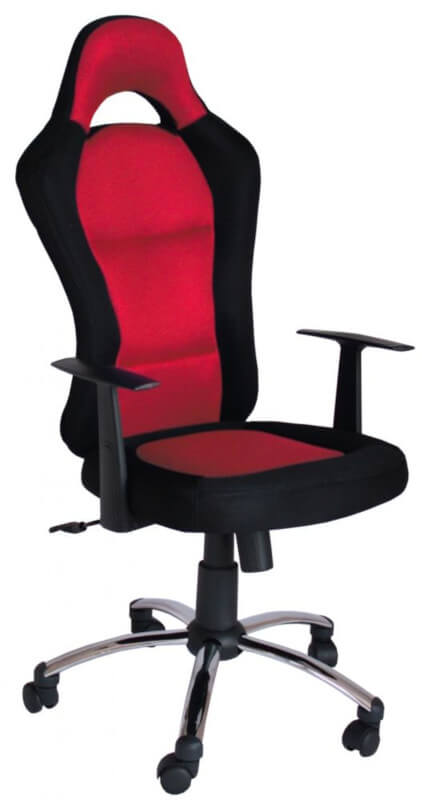 Fotel biurowy krzesło biurowe czerwone