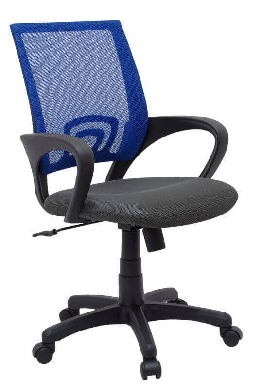 Fotel biurowy krzesło biurowe niebieskie