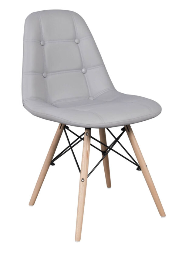 Krzesło Scandi 3 – Krzesło do jadalni w stylu skandynawskim (szary)