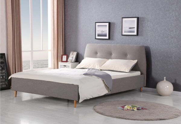 DORIS łóżko popiel 160×200 cm łóżko do sypialni