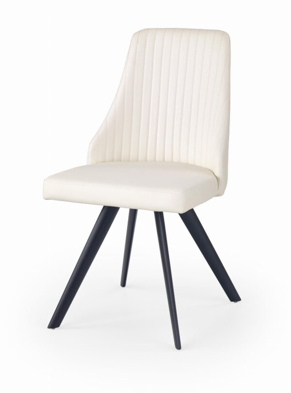 K206 krzesło biało / czarny krzesło do jadalni lub salonu