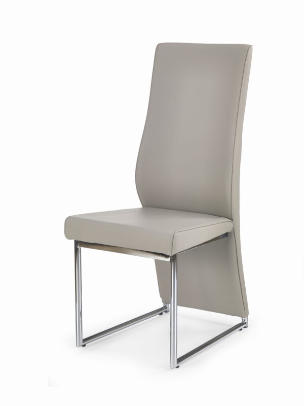 K213 krzesło cappuccino krzesło do jadalni lub salonu chrom