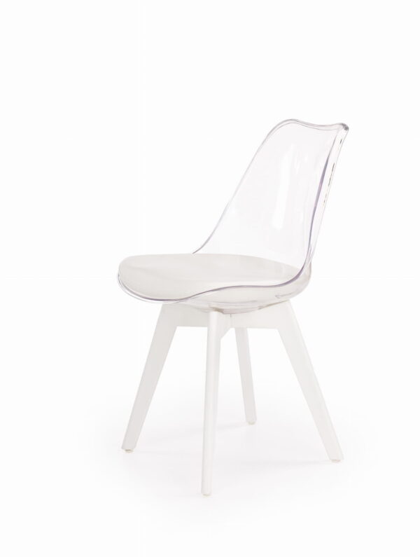 K245 krzesło białe krzesło transparentne do salonu lub jadalni