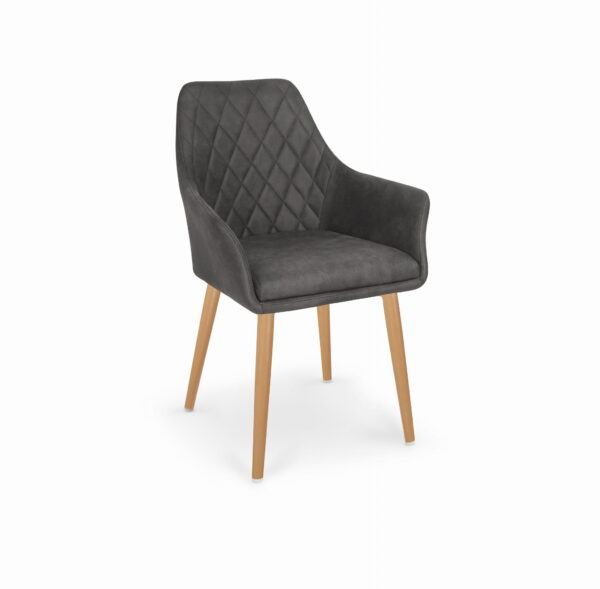 K287 krzesło ciemny brąz krzesło skandynawskie do salonu lub jadalni