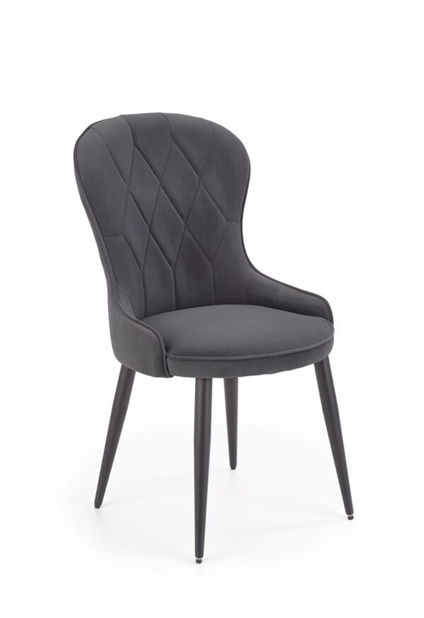 K366 krzesło popiel krzesło welurowe do salonu lub jadalni