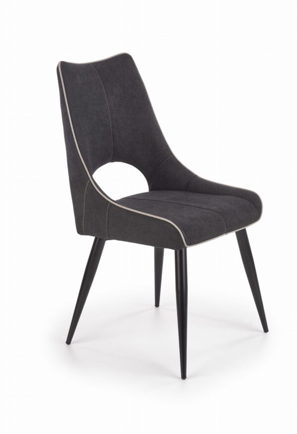 K369 krzesło ciemny popiel krzesło do salonu lub jadalni