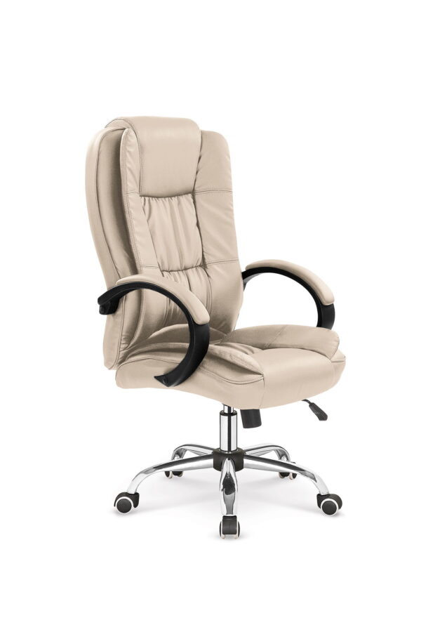 RELAX fotel obrotowy do biura beżowy krzesło obrotowe do pracy