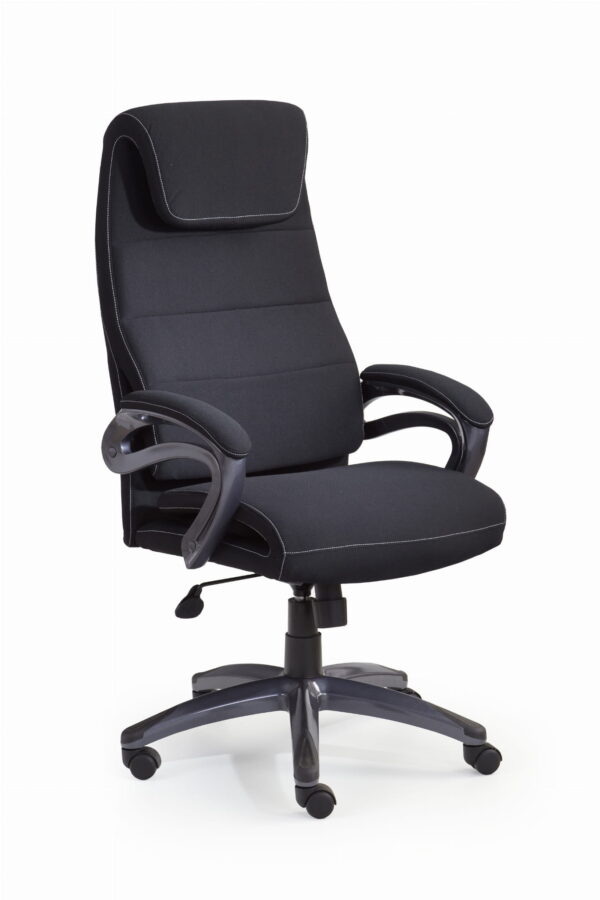 SIDNEY fotel obrotowy do pracy czarny krzesło obrotowe do biura