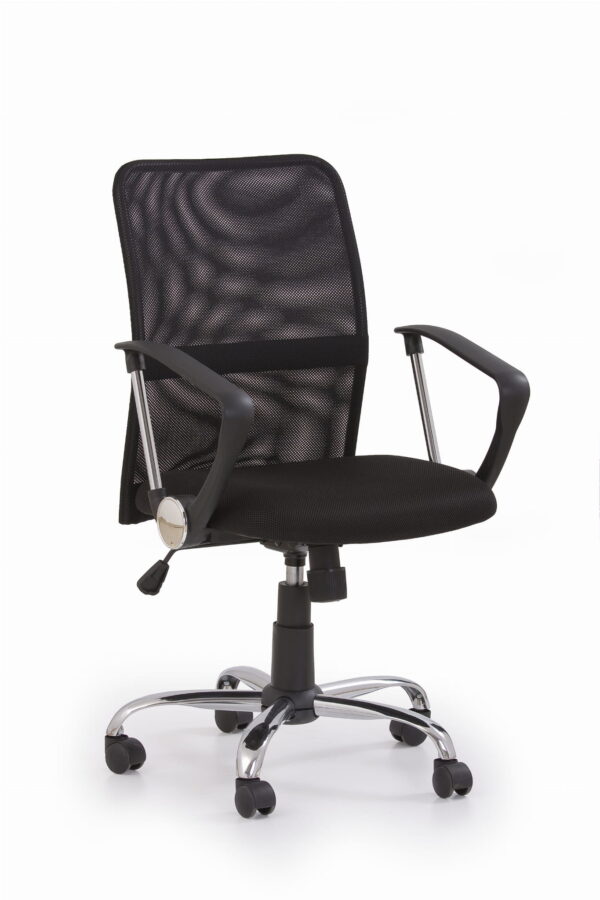 TONY fotel obrotowy czarny krzesło obrotowe do pracy