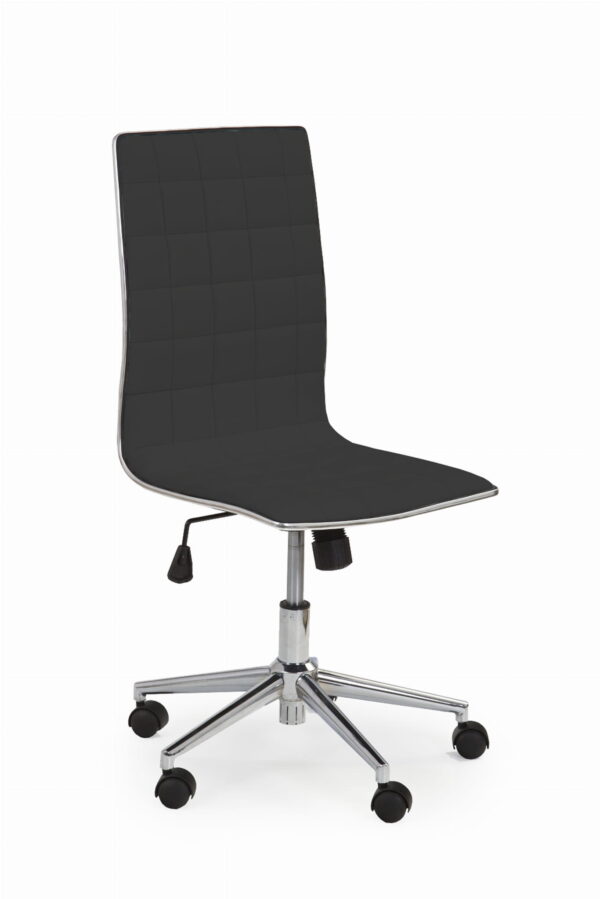 TIROL fotel obrotowy czarny krzesło obrotowe do nauki lub pracy
