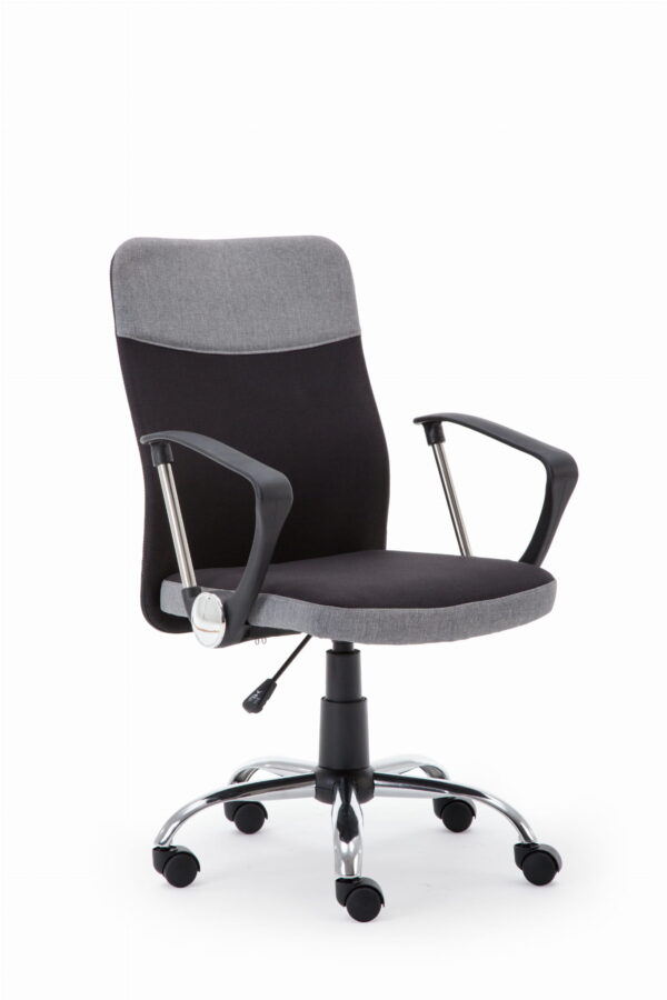 TOPIC fotel obrotowy czarno – popielaty krzesło obrotowe