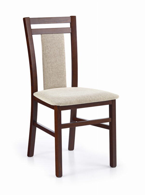 Krzesło HUBERT 8 ciemny orzech klasyczne krzesło do jadalni