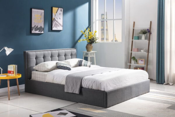 Łóżko – PADVA 90x200cm z pojemnikiem na pościel, tapicerowane łóżko