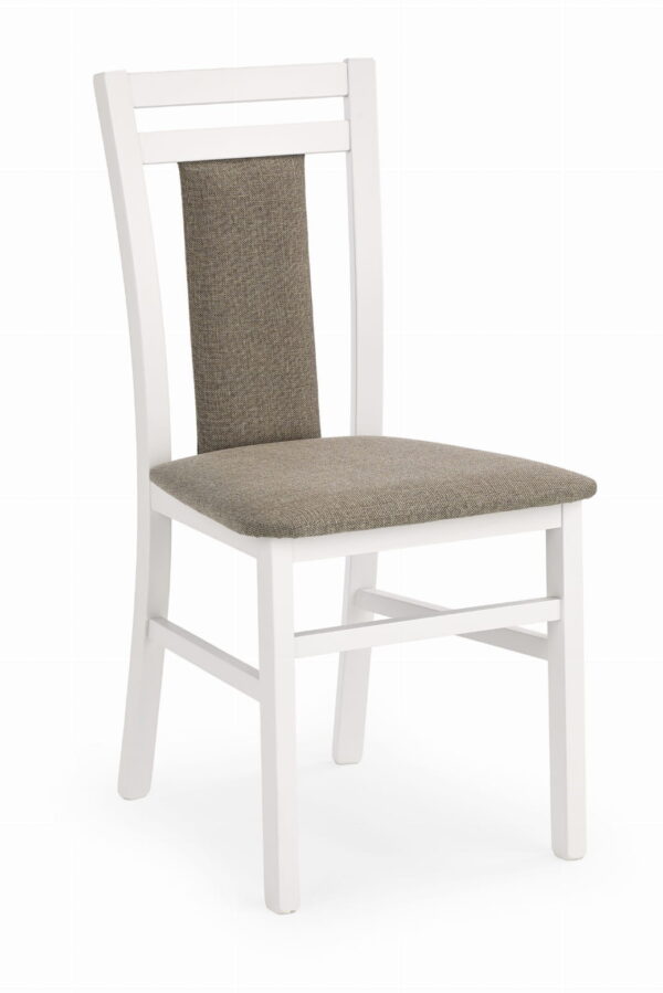 Krzesło HUBERT 8 białe klasyczne krzesło do jadalni