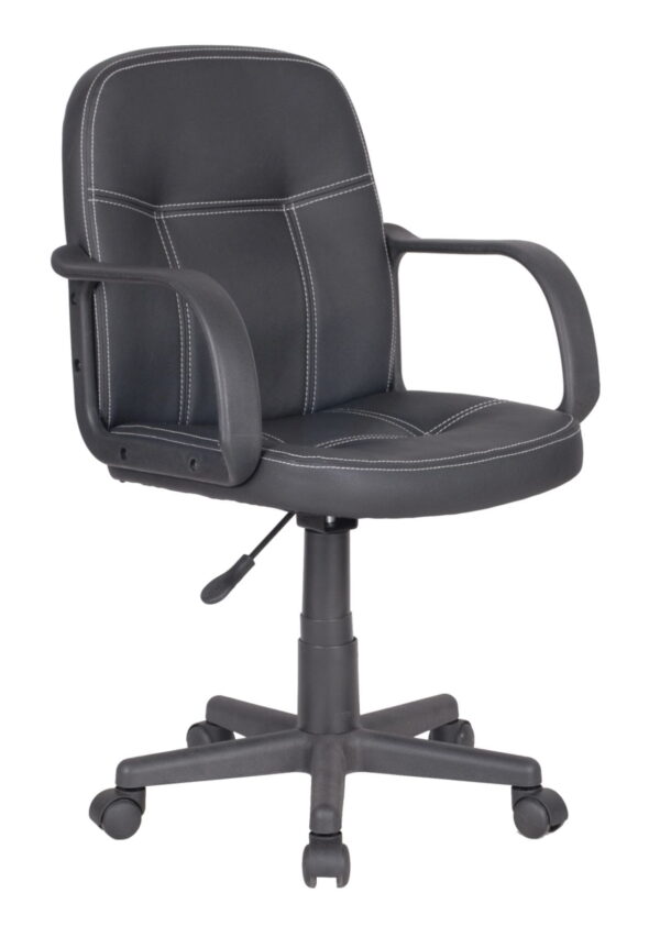 Carly – Fotel biurowy, krzesło obrotowe, skóra naturalna.