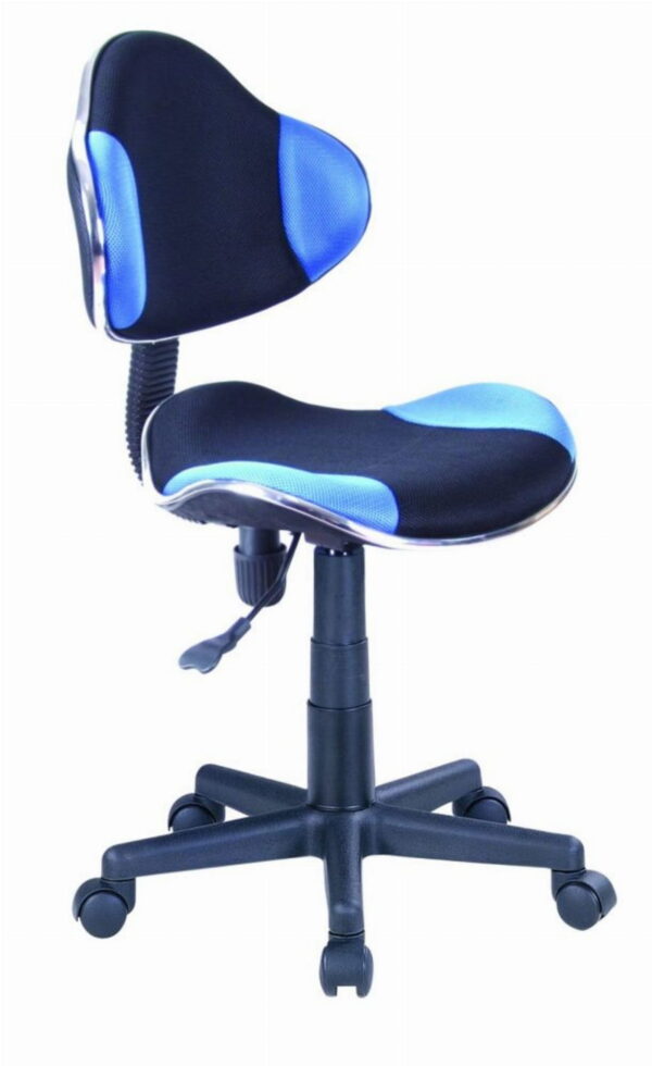 Fotel obrotowy krzesło obrotowe niebiesko czarne
