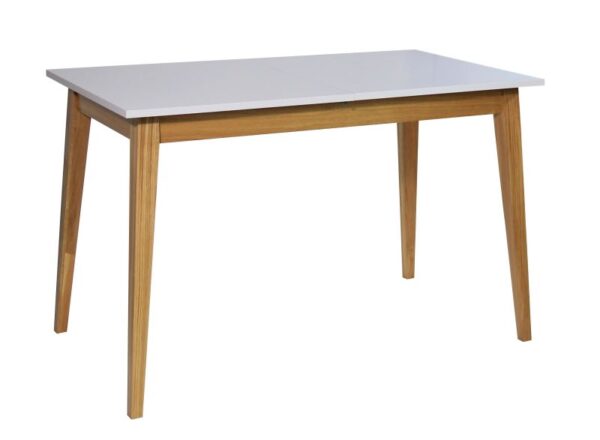 Stół Rozkładany LOCO (dąb sonoma/biały mat) Stół do jadalni 120(160)x68