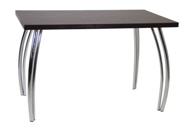Stół do kuchni/jadalni Salomon – 06 (wenge) 68×120 – chromowane nogi