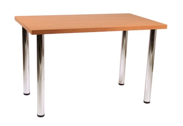 Stół do kuchni/jadalni Salomon – 03 (olcha) 68×120 – chromowane nogi