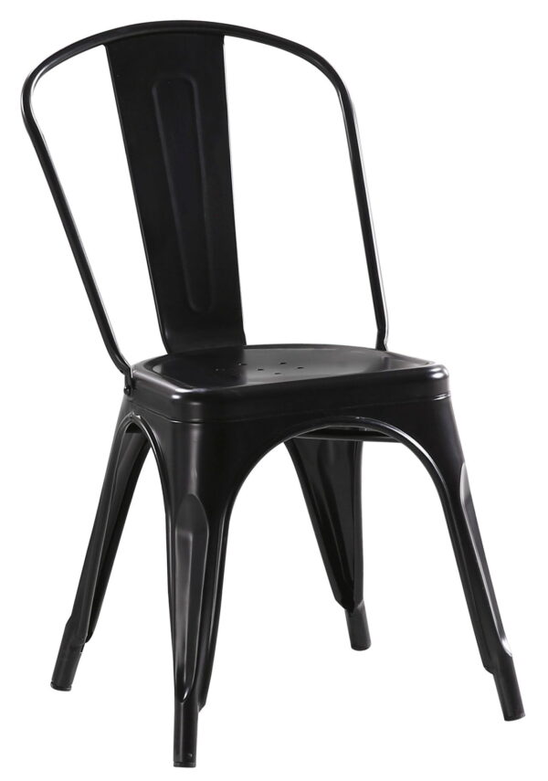 Krzesło LOFT (styl Alfredo Paris Arms) – Krzesło do jadalni/salonu (czarny)