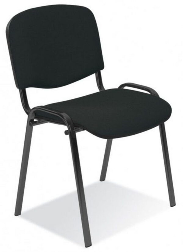 ISO Krzesło (czarny), krzesło z możliwością sztaplowania.