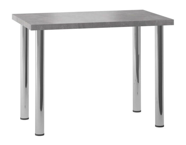 Stół do kuchni/jadalni Salomon – 02 (beton) 64×102 – chromowane nogi