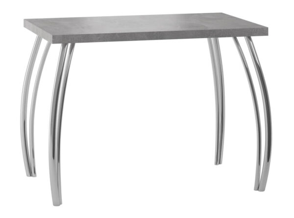Stół do kuchni/jadalni Salomon – 05 (Beton) 64×102 – chromowane nogi