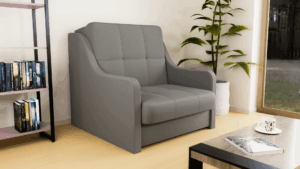 Fotel rozkładany z funkcją spania - Ahoj!, amerykanka bonell + pojemnik