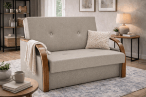 Fotel rozkładany z funkcją spania, amerykanka bonell + pojemnik