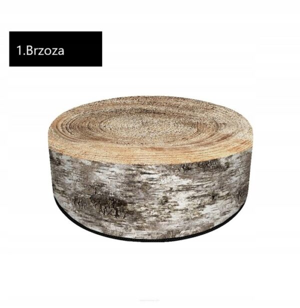 Pufa okrągła codura dekoracyjna 60×36 pufa 60GR