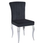 Krzesło stylowe do jadalni/salonu (chromowane nogi)