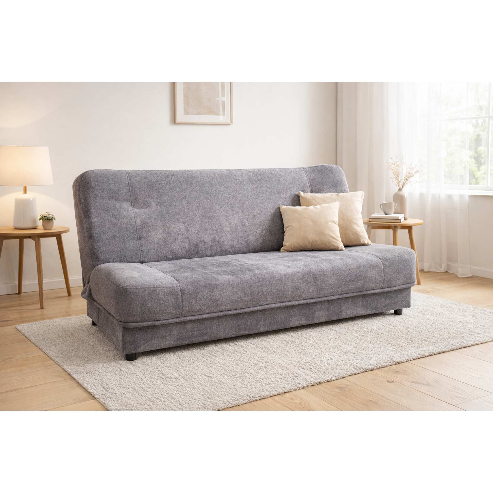 3 Sofa z funkcją spania i pojemnikiem Nowoczesna kanapa do salonu