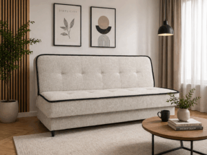 Kanapa rozkładana 193x118 cm z pojemnikiem | sofa do spania | klik-klak | wysyłka 24H