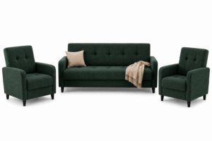 Komplet Wypoczynkowy Sofa z Funkcją Spania + 2 Fotele Monolith | Wysyłka 24H | Produkt Polski 🛋️✨